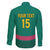 Custom Cameroon Football Family Matching Long Sleeve Bodycon Dress and Hawaiian Shirt Waka Waka - This Time For Africa
