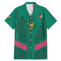 Custom Cameroon Football Family Matching Mermaid Dress and Hawaiian Shirt Waka Waka - This Time For Africa