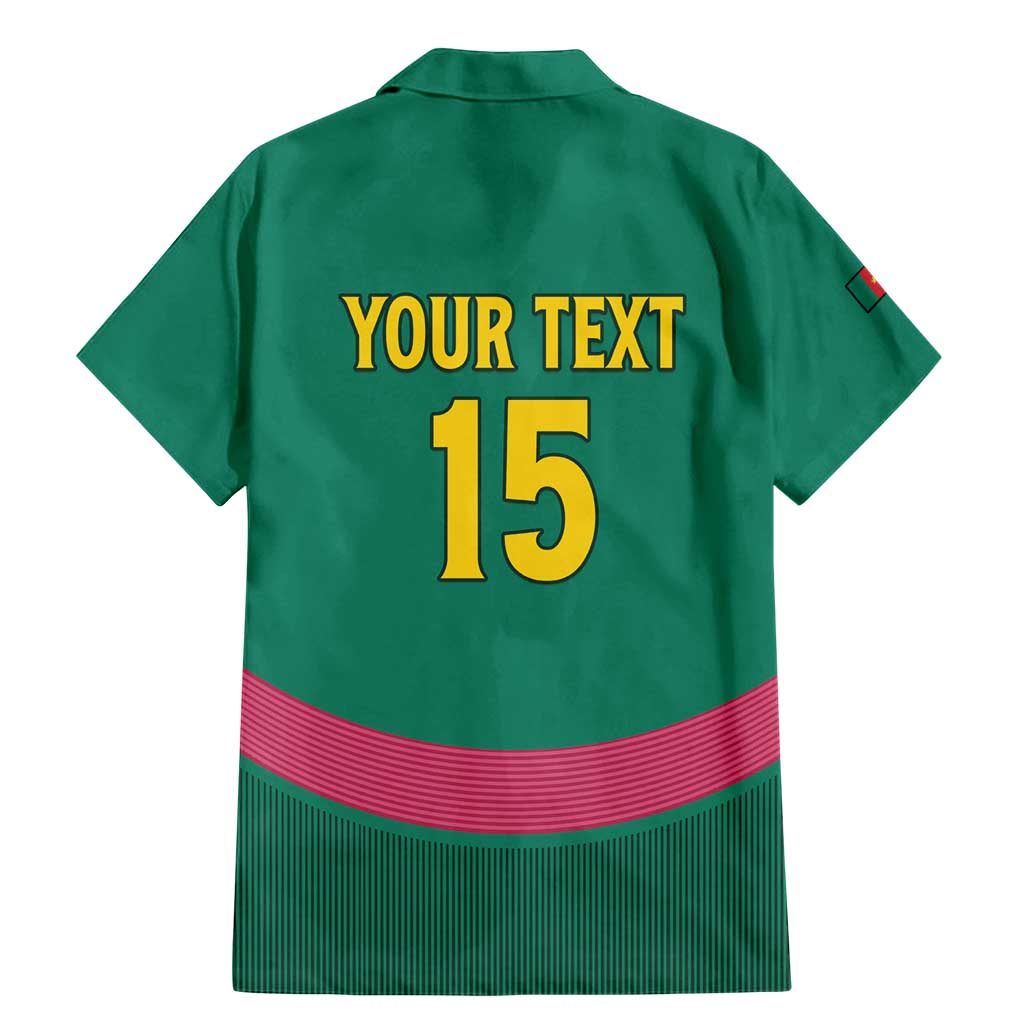Custom Cameroon Football Family Matching Mermaid Dress and Hawaiian Shirt Waka Waka - This Time For Africa