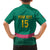 Custom Cameroon Football Family Matching Off The Shoulder Long Sleeve Dress and Hawaiian Shirt Waka Waka - This Time For Africa