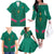 Custom Cameroon Football Family Matching Off The Shoulder Long Sleeve Dress and Hawaiian Shirt Waka Waka - This Time For Africa