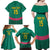 Custom Cameroon Football Family Matching Off Shoulder Maxi Dress and Hawaiian Shirt Waka Waka - This Time For Africa