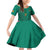 Custom Cameroon Football Family Matching Off Shoulder Short Dress and Hawaiian Shirt Waka Waka - This Time For Africa