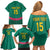 Custom Cameroon Football Family Matching Off Shoulder Short Dress and Hawaiian Shirt Waka Waka - This Time For Africa