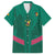 Custom Cameroon Football Family Matching Off Shoulder Short Dress and Hawaiian Shirt Waka Waka - This Time For Africa