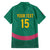 Custom Cameroon Football Family Matching Off Shoulder Short Dress and Hawaiian Shirt Waka Waka - This Time For Africa