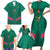 Custom Cameroon Football Family Matching Short Sleeve Bodycon Dress and Hawaiian Shirt Waka Waka - This Time For Africa
