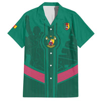Custom Cameroon Football Family Matching Short Sleeve Bodycon Dress and Hawaiian Shirt Waka Waka - This Time For Africa