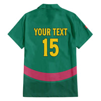 Custom Cameroon Football Family Matching Short Sleeve Bodycon Dress and Hawaiian Shirt Waka Waka - This Time For Africa