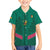 Custom Cameroon Football Family Matching Short Sleeve Bodycon Dress and Hawaiian Shirt Waka Waka - This Time For Africa