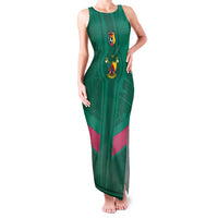 Custom Cameroon Football Family Matching Tank Maxi Dress and Hawaiian Shirt Waka Waka - This Time For Africa