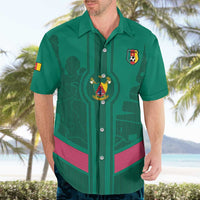 Custom Cameroon Football Hawaiian Shirt Waka Waka - This Time For Africa