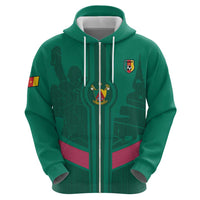 Custom Cameroon Football Hoodie Waka Waka - This Time For Africa