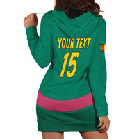 Custom Cameroon Football Hoodie Dress Waka Waka - This Time For Africa