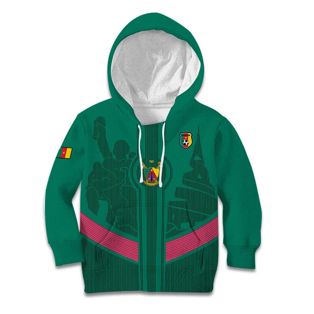 Custom Cameroon Football Kid Hoodie Waka Waka - This Time For Africa