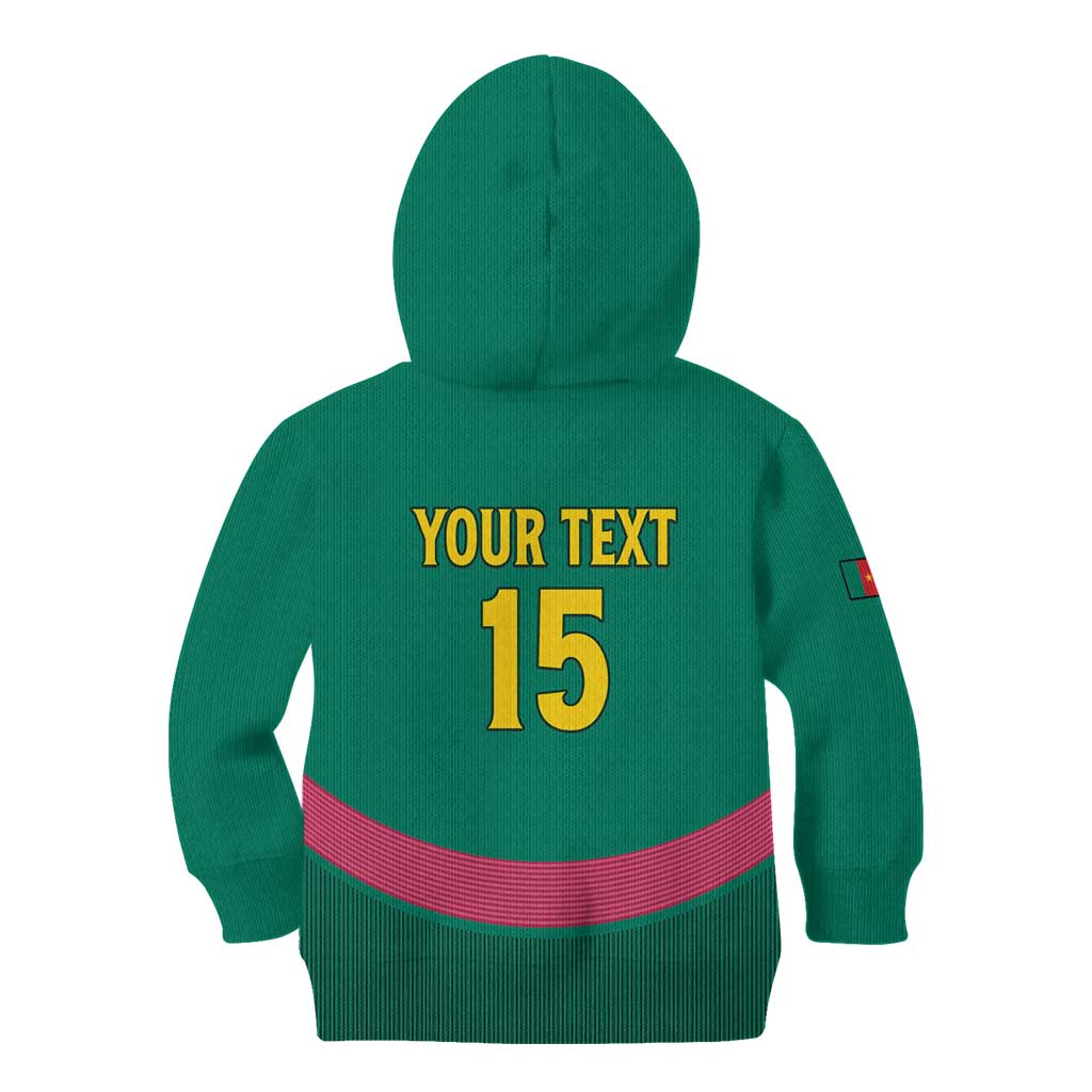 Custom Cameroon Football Kid Hoodie Waka Waka - This Time For Africa