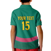 Custom Cameroon Football Kid Polo Shirt Waka Waka - This Time For Africa