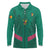Custom Cameroon Football Long Sleeve Polo Shirt Waka Waka - This Time For Africa