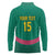 Custom Cameroon Football Long Sleeve Polo Shirt Waka Waka - This Time For Africa