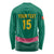 Custom Cameroon Football Long Sleeve Shirt Waka Waka - This Time For Africa