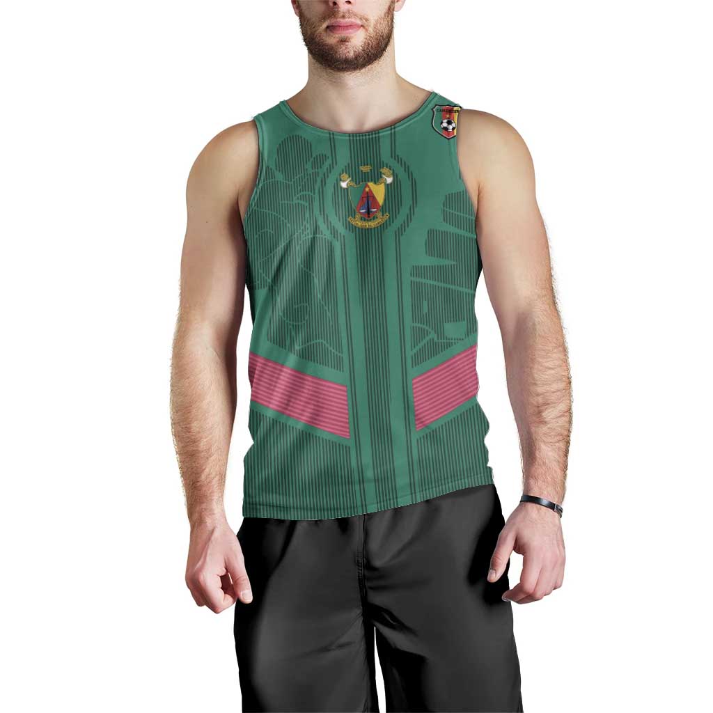 Custom Cameroon Football Men Tank Top Waka Waka - This Time For Africa