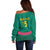 Custom Cameroon Football Off Shoulder Sweater Waka Waka - This Time For Africa