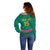 Custom Cameroon Football Off Shoulder Sweater Waka Waka - This Time For Africa