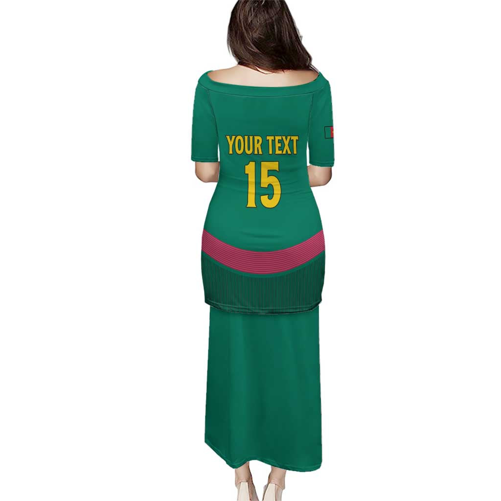 Custom Cameroon Football Puletasi Waka Waka - This Time For Africa