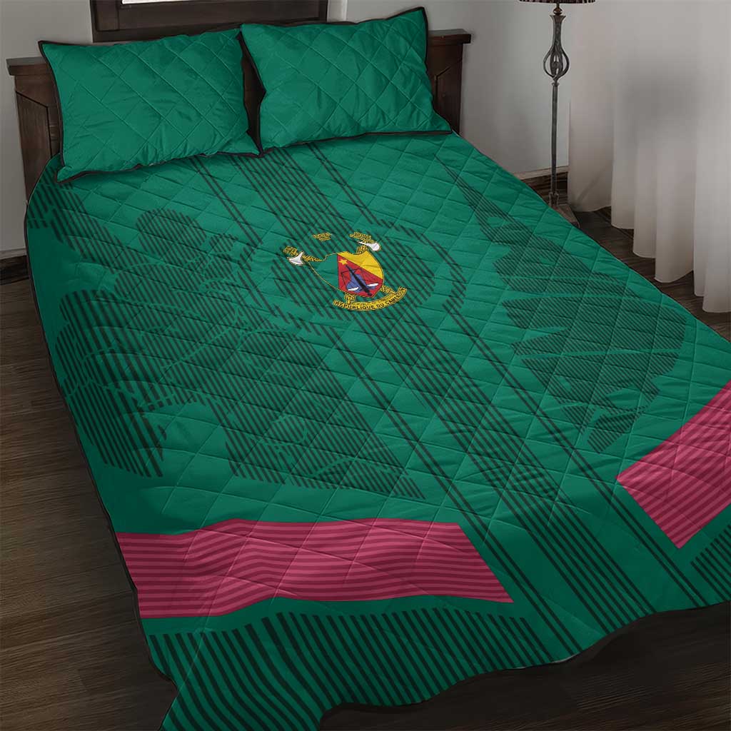 Cameroon Football Quilt Bed Set Waka Waka - This Time For Africa