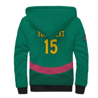 Custom Cameroon Football Sherpa Hoodie Waka Waka - This Time For Africa