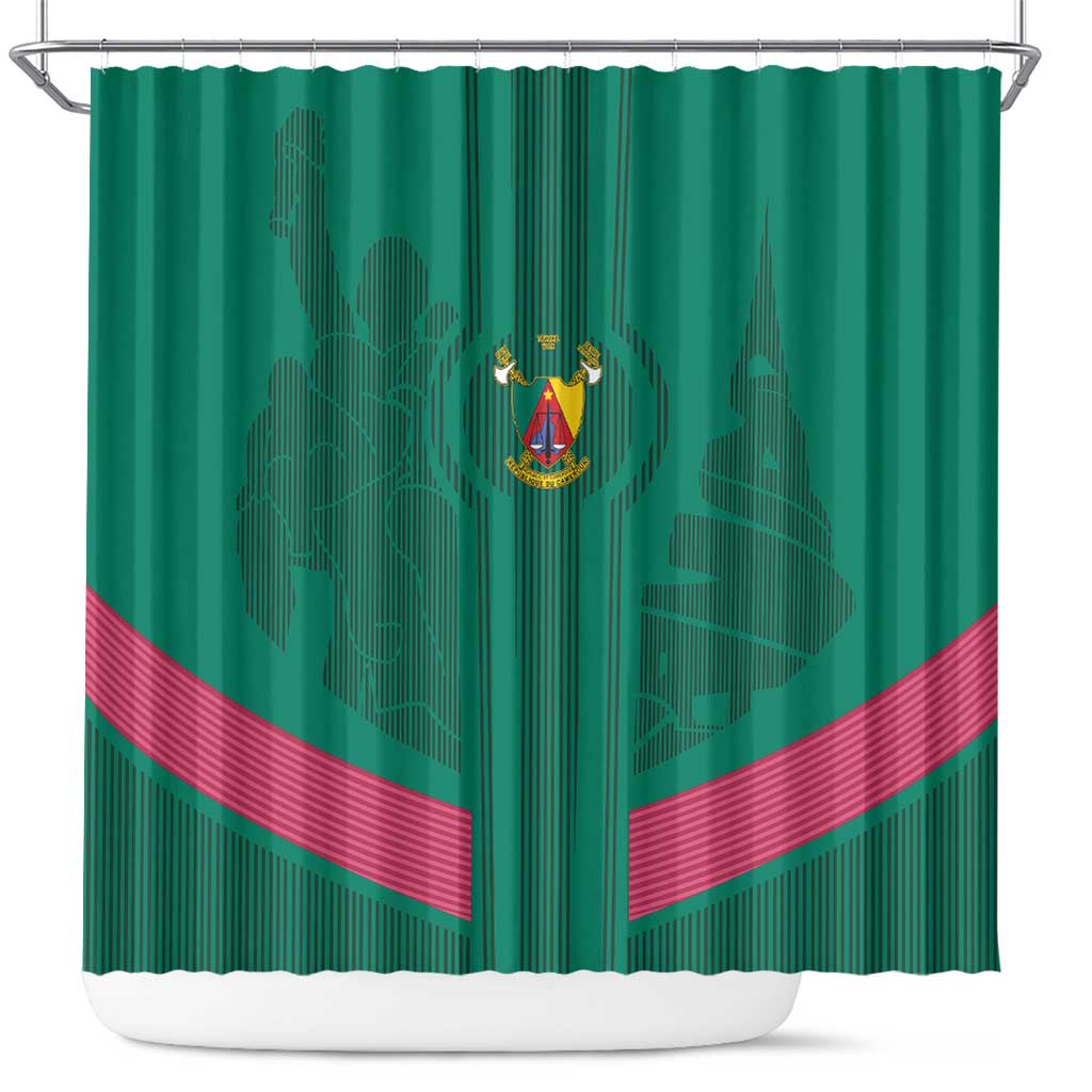Cameroon Football Shower Curtain Waka Waka - This Time For Africa