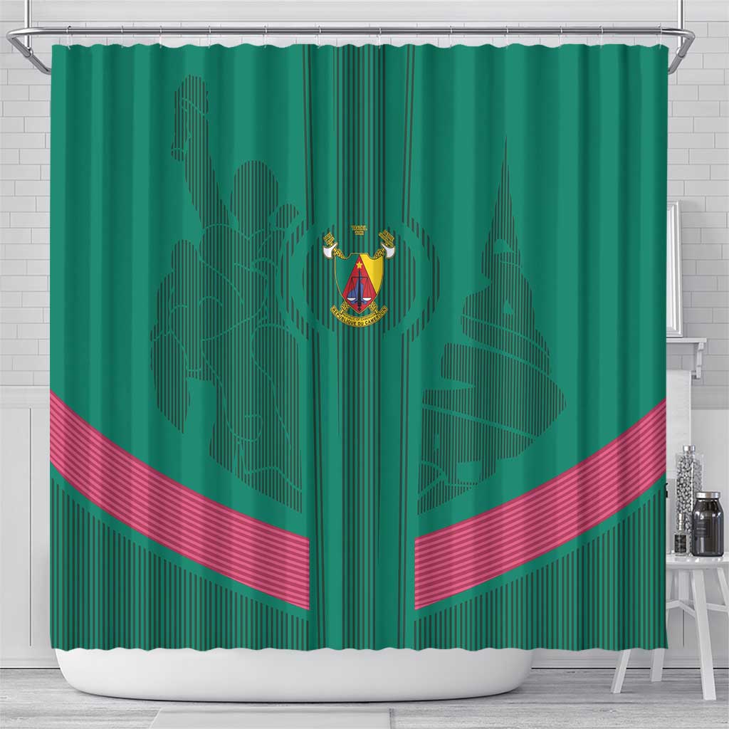 Cameroon Football Shower Curtain Waka Waka - This Time For Africa