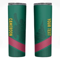 Custom Cameroon Football Skinny Tumbler Waka Waka - This Time For Africa