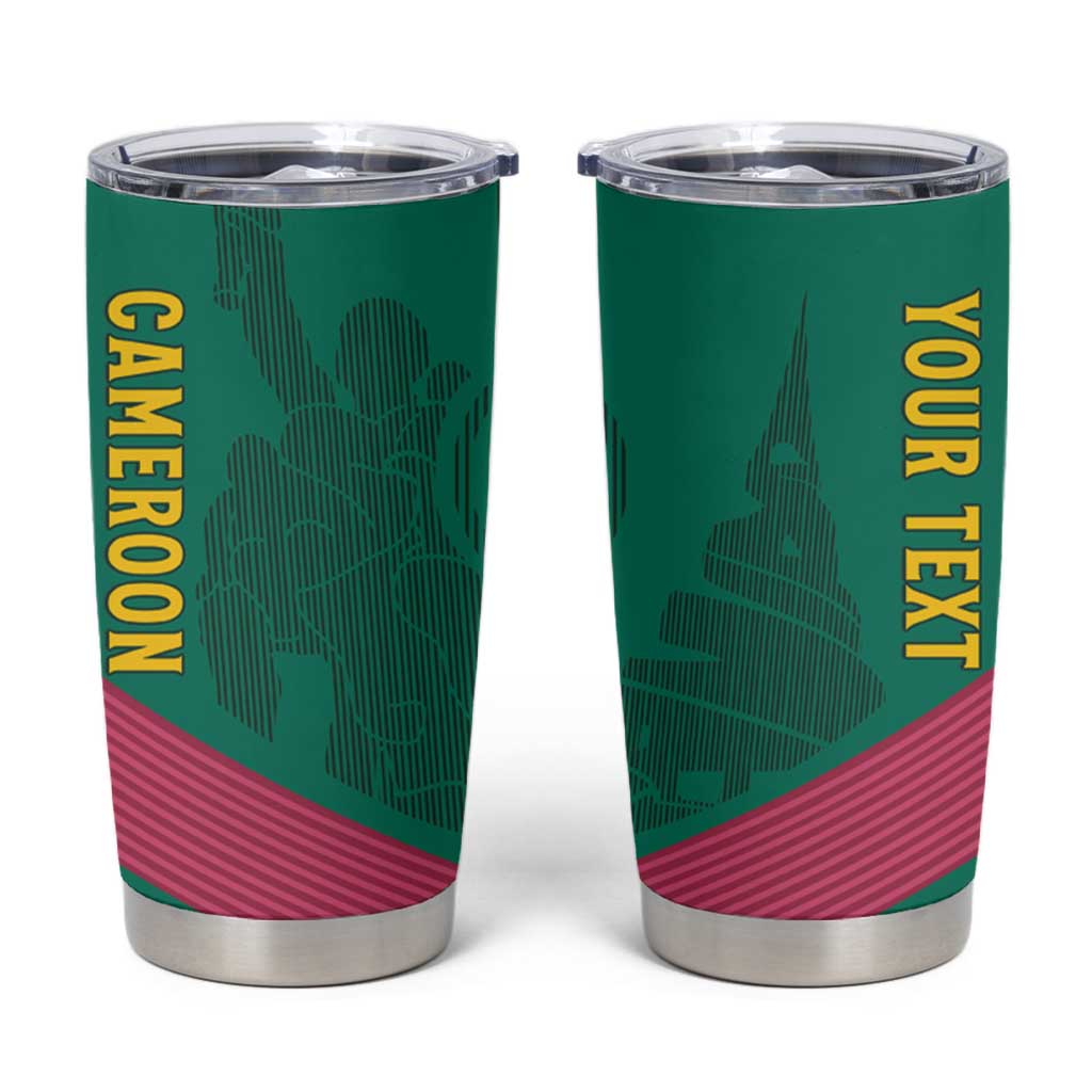 Custom Cameroon Football Tumbler Cup Waka Waka - This Time For Africa