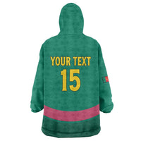 Custom Cameroon Football Wearable Blanket Hoodie Waka Waka - This Time For Africa