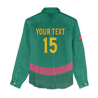 Custom Cameroon Football Women Casual Shirt Waka Waka - This Time For Africa
