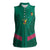 Custom Cameroon Football Women Sleeveless Polo Shirt Waka Waka - This Time For Africa