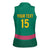 Custom Cameroon Football Women Sleeveless Polo Shirt Waka Waka - This Time For Africa