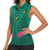Custom Cameroon Football Women Sleeveless Polo Shirt Waka Waka - This Time For Africa