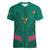 Custom Cameroon Football Women V-Neck T-Shirt Waka Waka - This Time For Africa