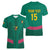Custom Cameroon Football Women V-Neck T-Shirt Waka Waka - This Time For Africa