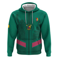 Custom Cameroon Football Zip Hoodie Waka Waka - This Time For Africa