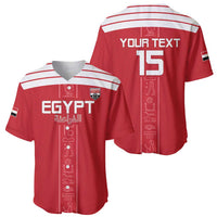 Custom Egypt Football Baseball Jersey Yalla Yalla Pharaohs - Red Ver
