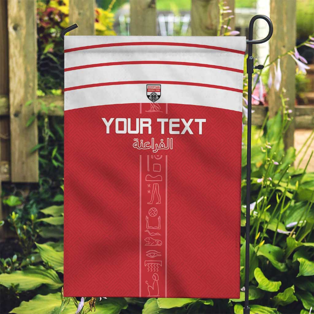 Custom Egypt Football Garden Flag Yalla Yalla Pharaohs - Red Ver