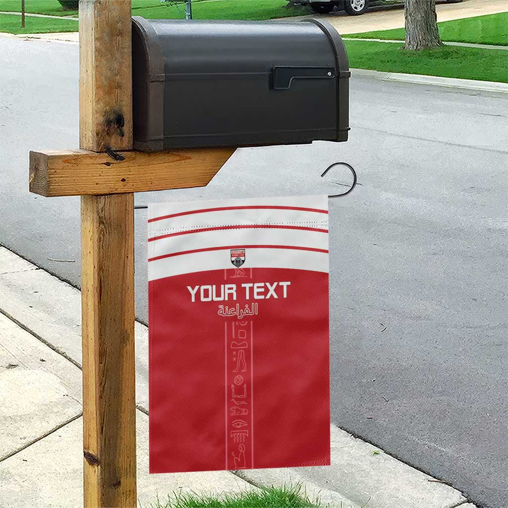 Custom Egypt Football Garden Flag Yalla Yalla Pharaohs - Red Ver