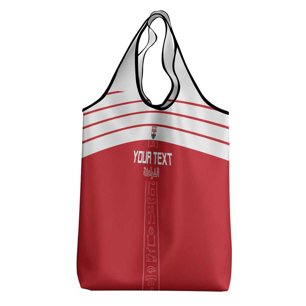 Custom Egypt Football Grocery Bag Yalla Yalla Pharaohs - Red Ver