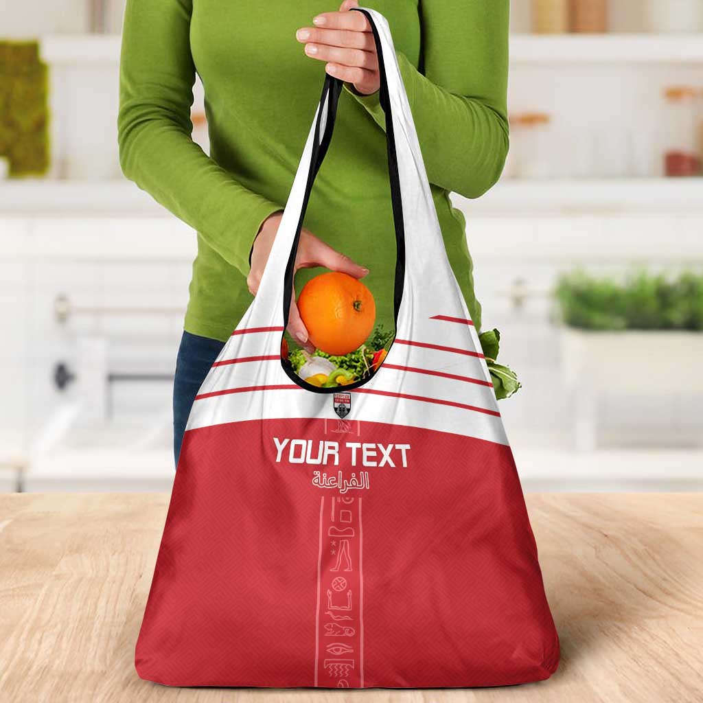 Custom Egypt Football Grocery Bag Yalla Yalla Pharaohs - Red Ver