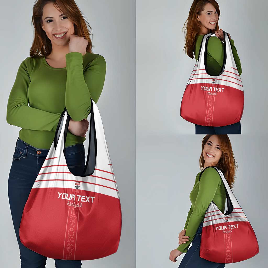 Custom Egypt Football Grocery Bag Yalla Yalla Pharaohs - Red Ver