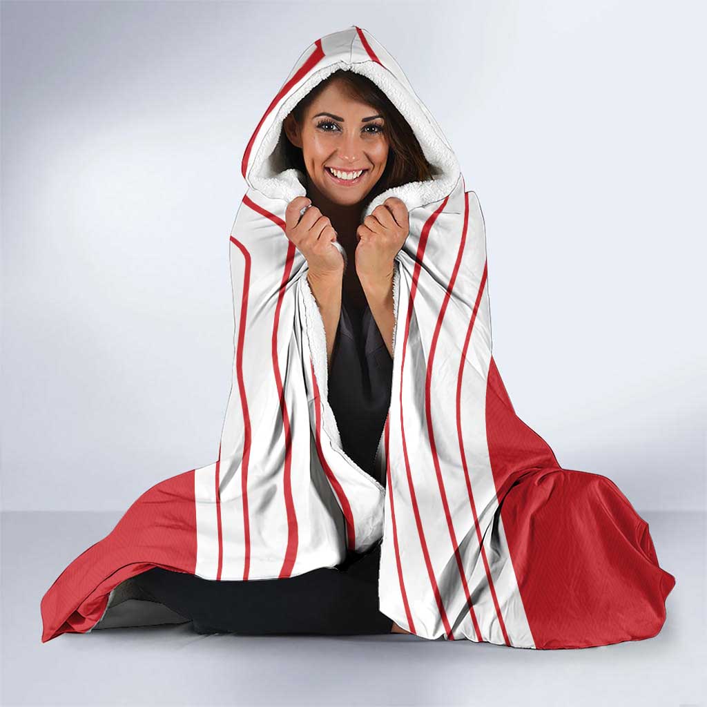 Custom Egypt Football Hooded Blanket Yalla Yalla Pharaohs - Red Ver