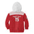 Custom Egypt Football Kid Hoodie Yalla Yalla Pharaohs - Red Ver
